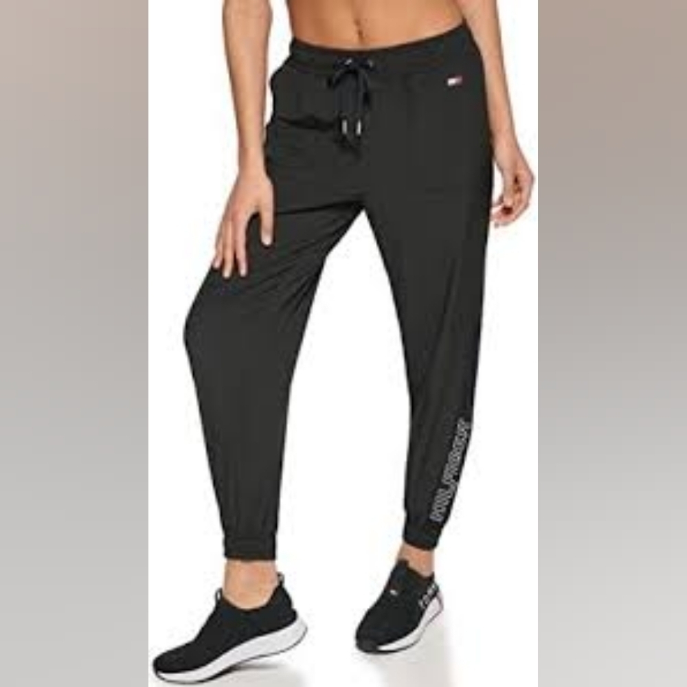 Tommy Hilfiger Sport Black Lightweight Jogger Pants NWT, size XL